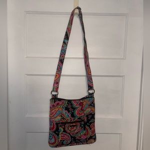 VERA BRADLEY Paisley Cloth Crossbody Purse
